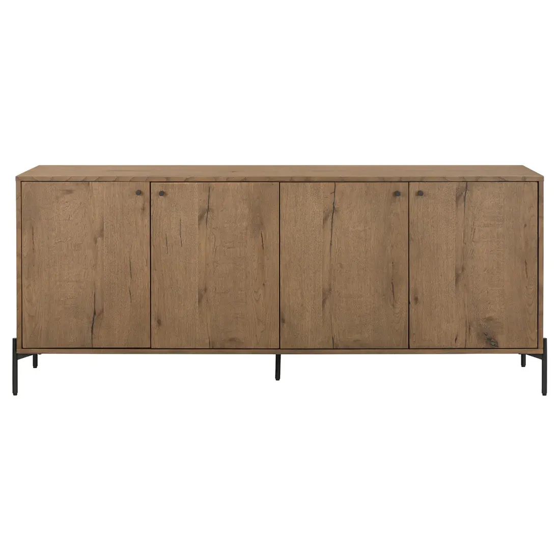 Alina 4 Door Rectangular Sideboard - Brown, Oak image
