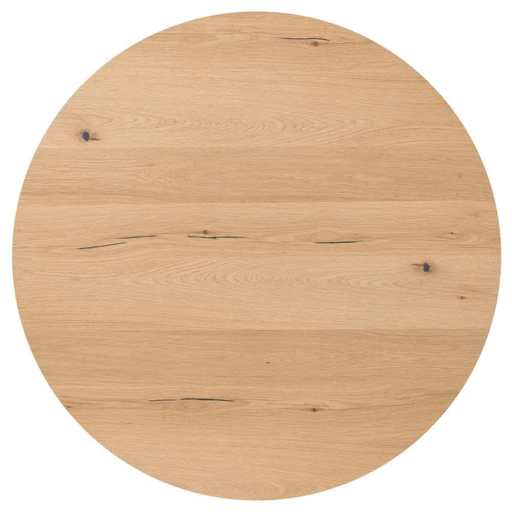 Alina Round Coffee Table - Light Brown, Oak