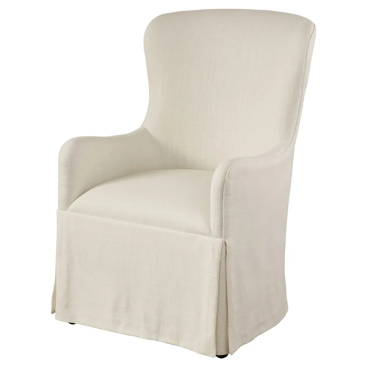 Aliso Dining Arm Chair - White, Performance Fabric