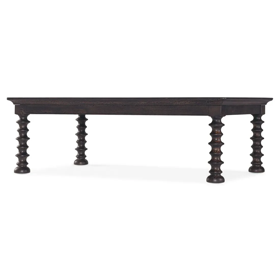 Alison Rectangular Coffee Table - Black, Hickory