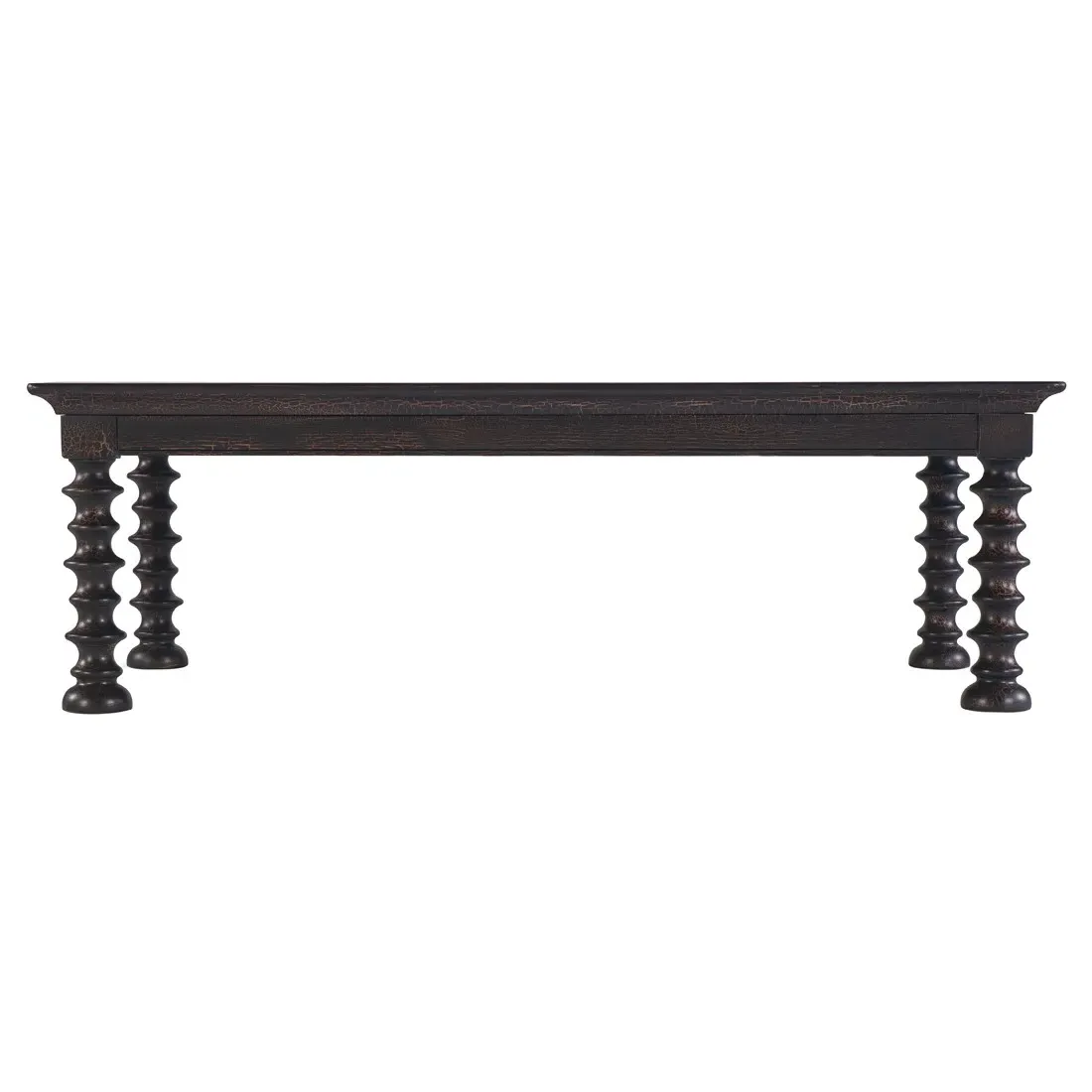 Alison Rectangular Coffee Table - Black, Hickory