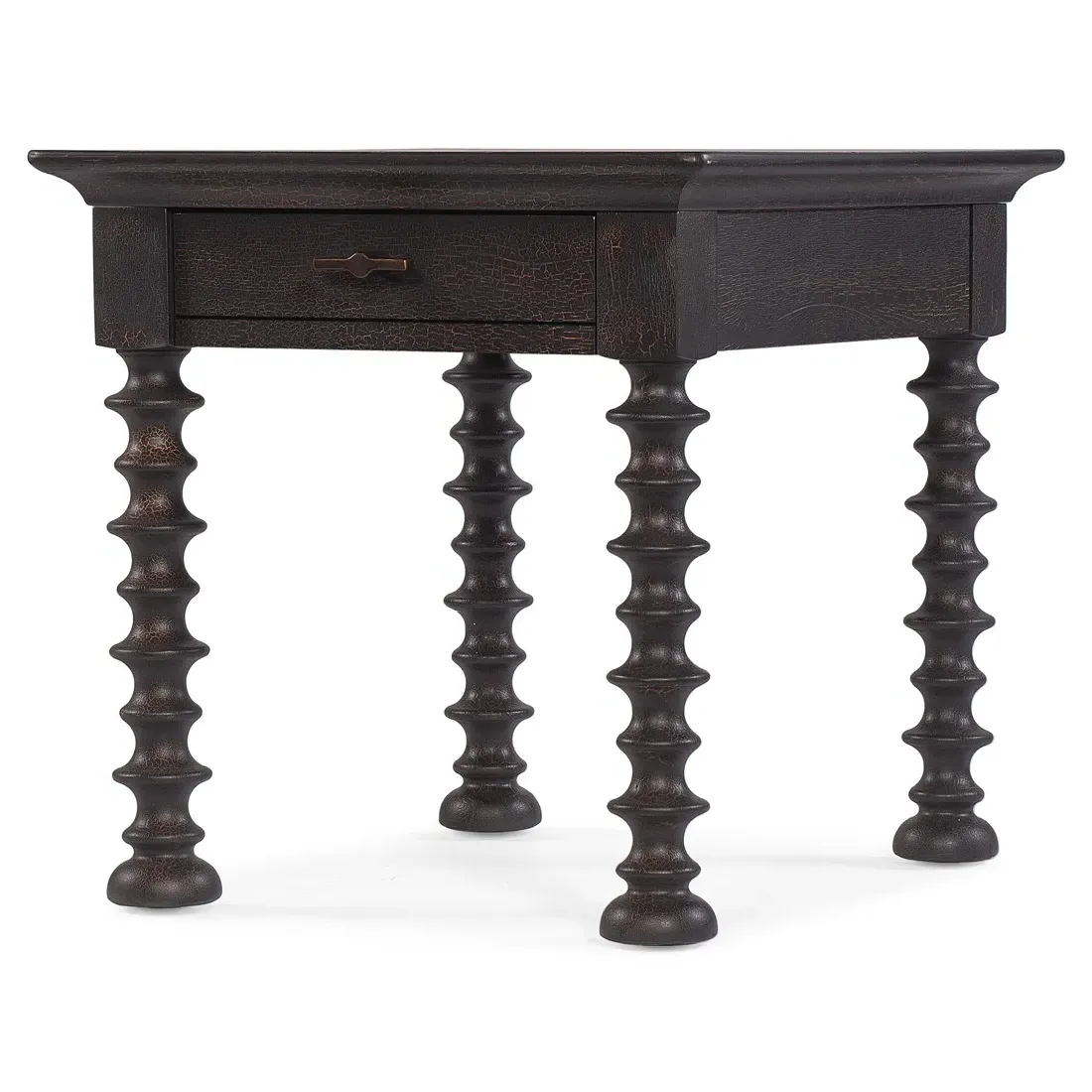 Alison Side Table - Black, Hickory