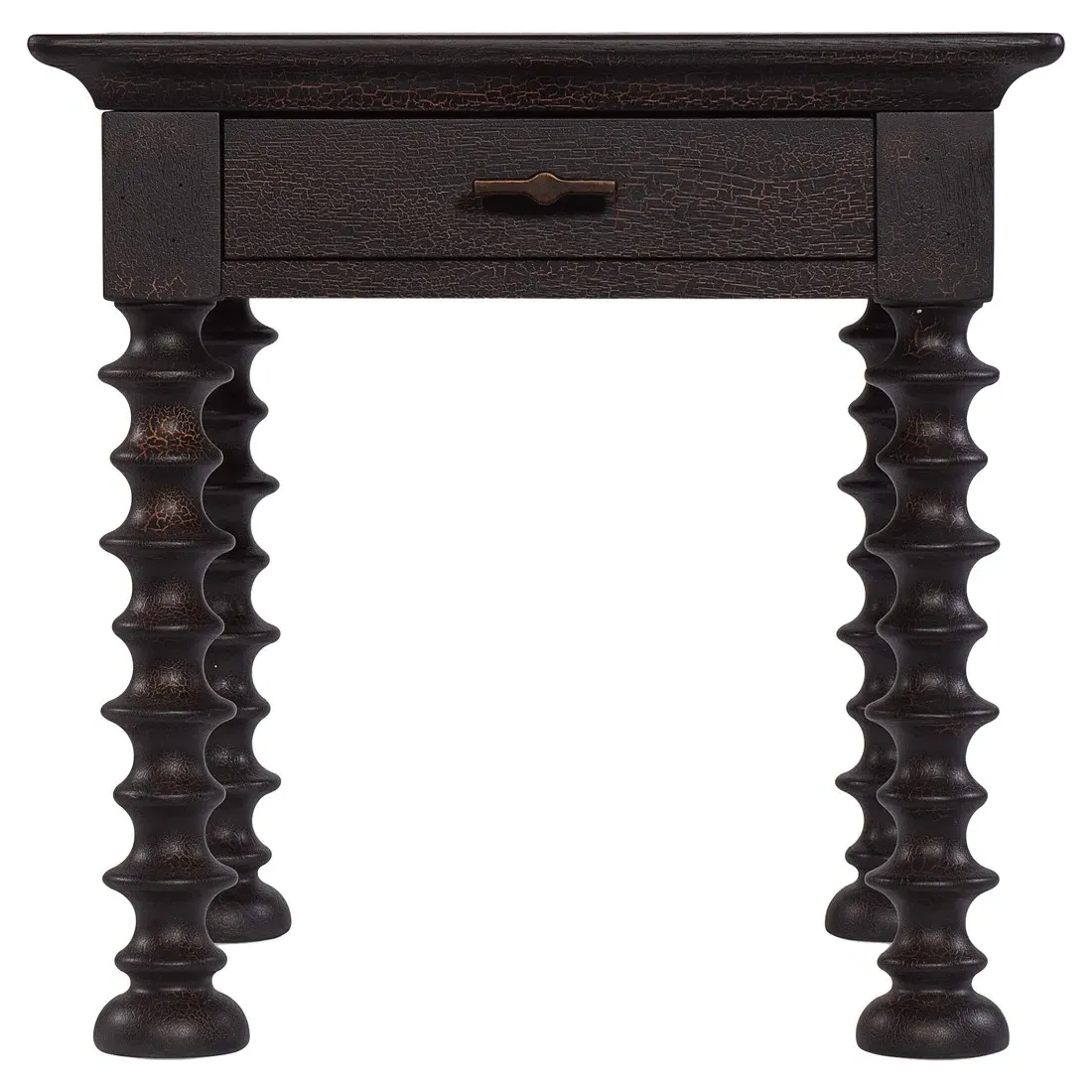 Alison Side Table - Black, Hickory image