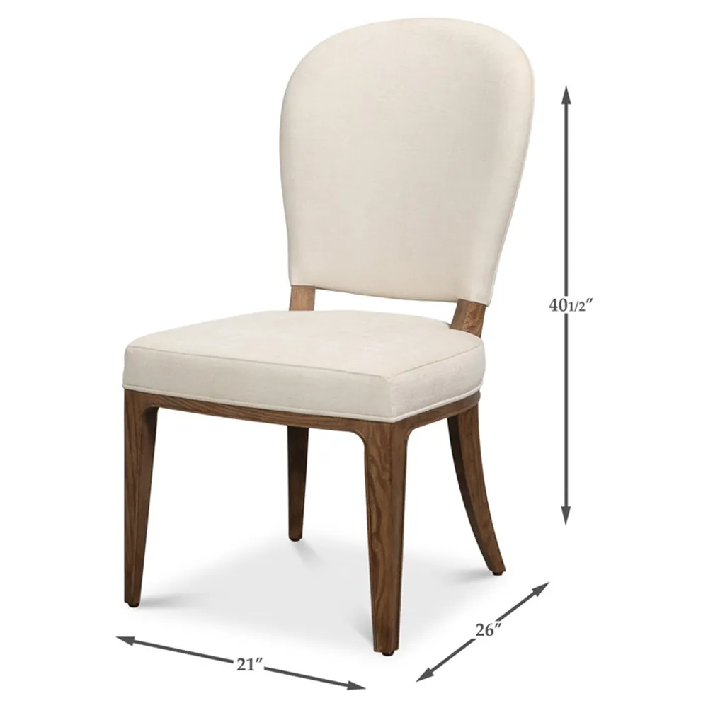Aliyah Dining Chair - Cream, Linen