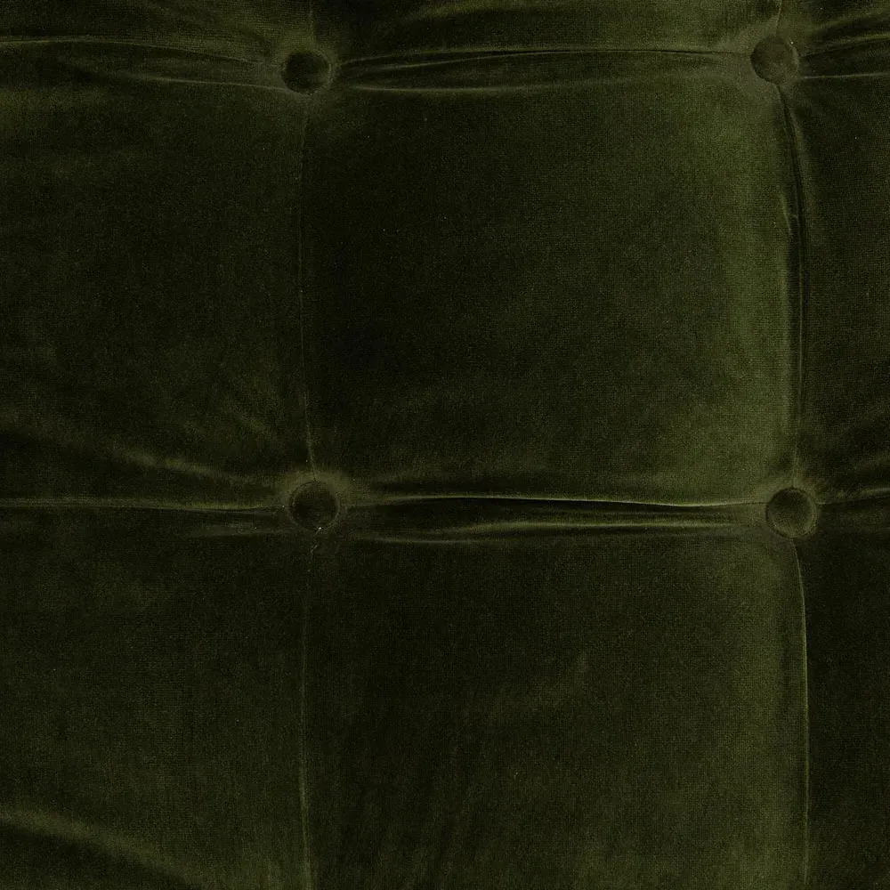Allen Button Tufted Sofa - Green, Velvet