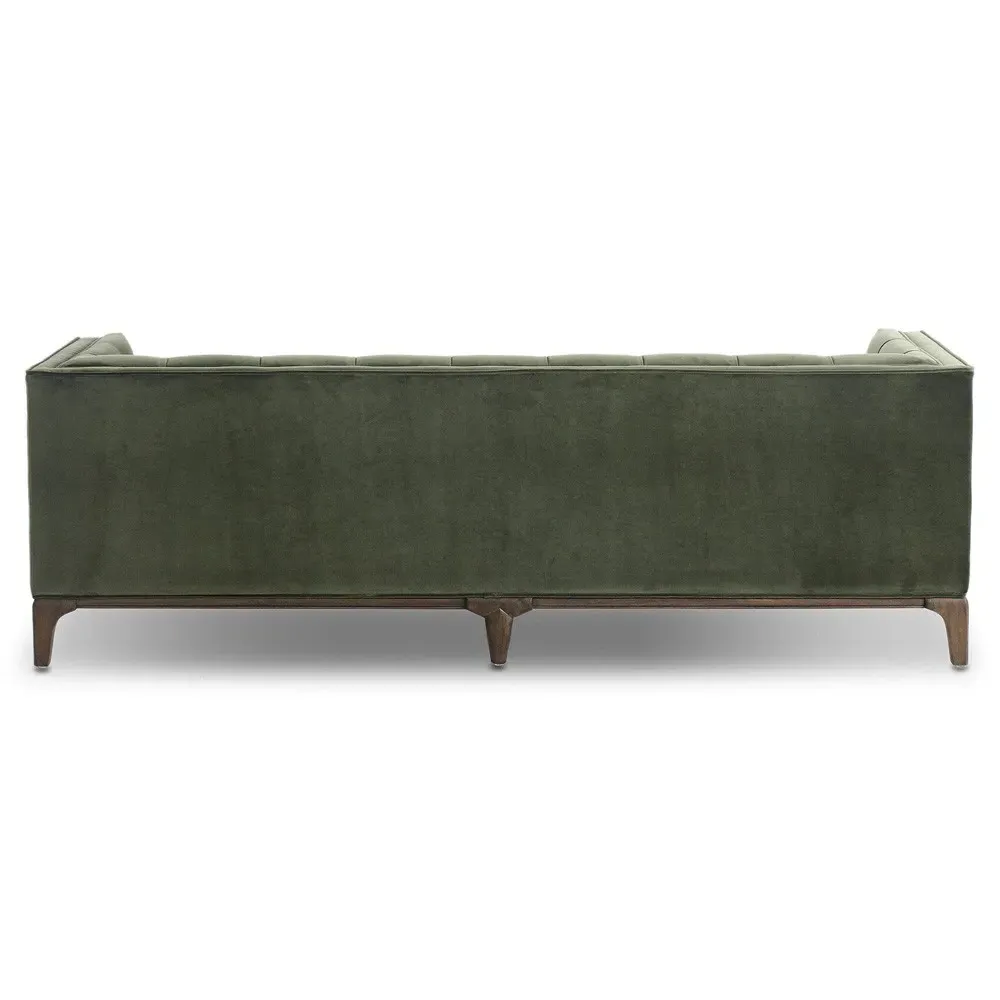 Allen Tufted Sofa - Green, Velvet