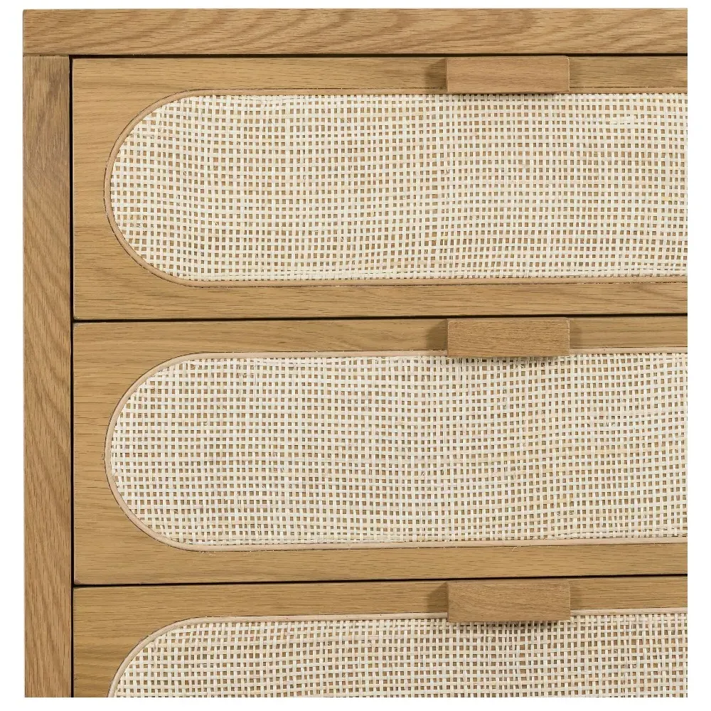 Allie 5 Drawer Dresser - Brown, Oak