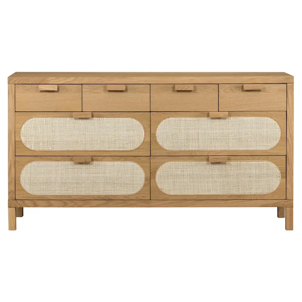 Allie 8 Drawer Dresser - Brown, Oak