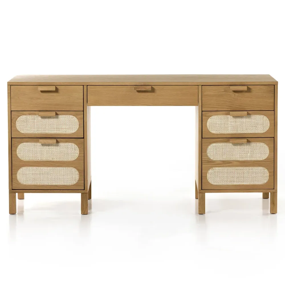Allie Desk - Brown, Oak
