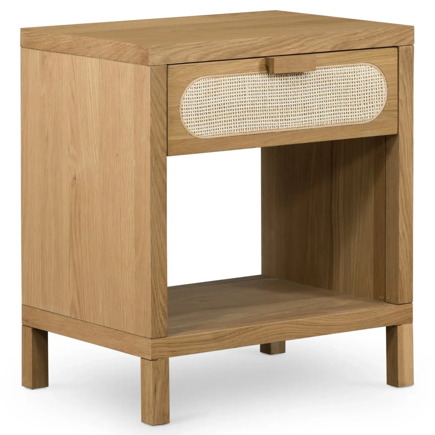 Allie Nightstand - Brown, Oak