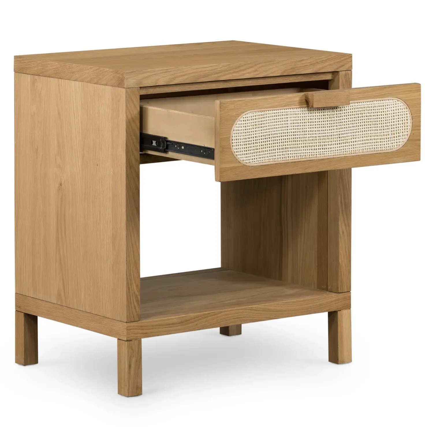 Allie Nightstand - Brown, Oak