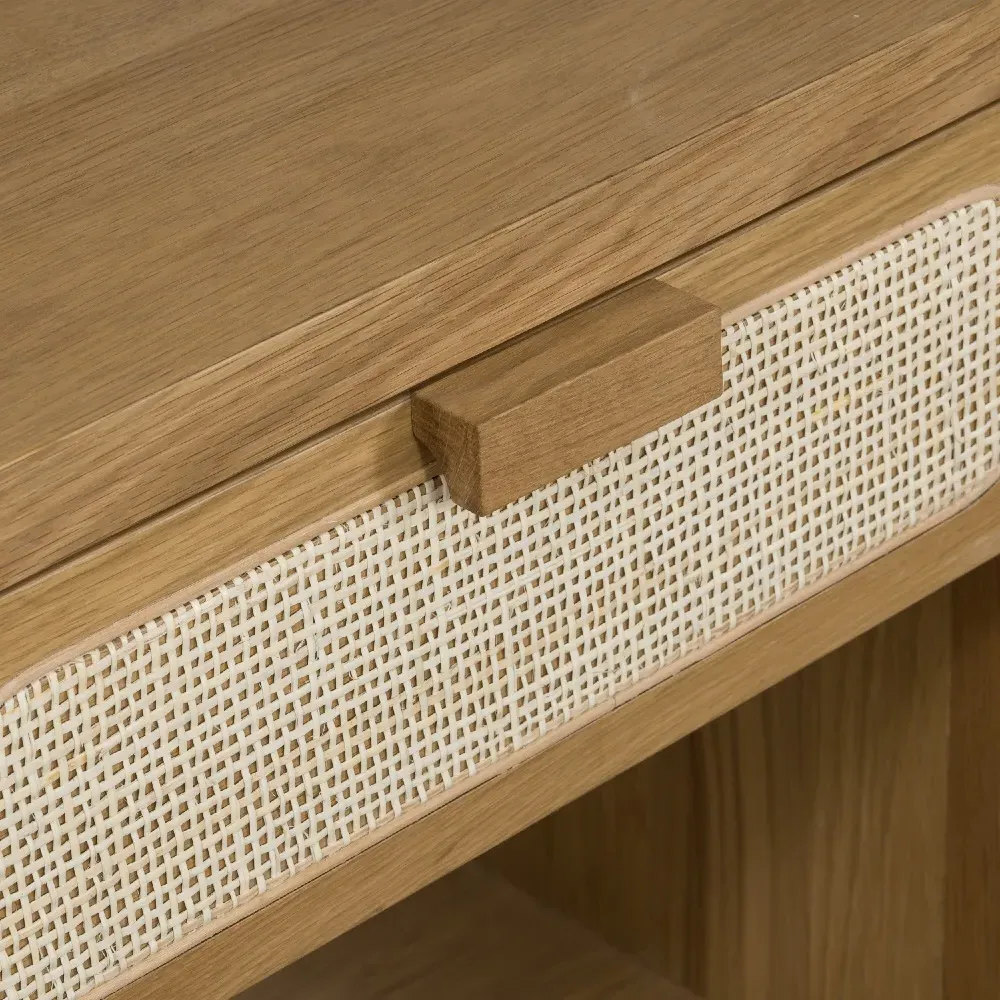 Allie Nightstand - Brown, Oak