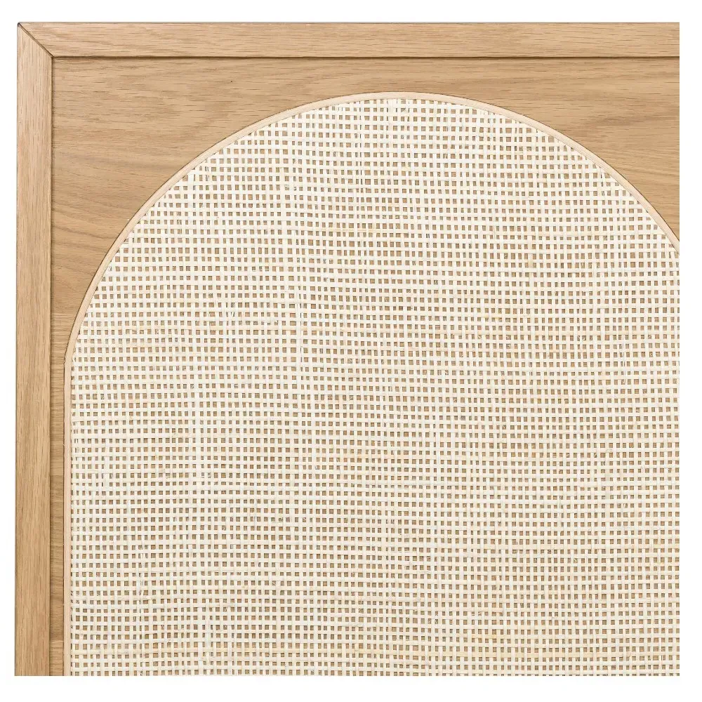 Allie Queen Size Bed Frame - Brown, Oak