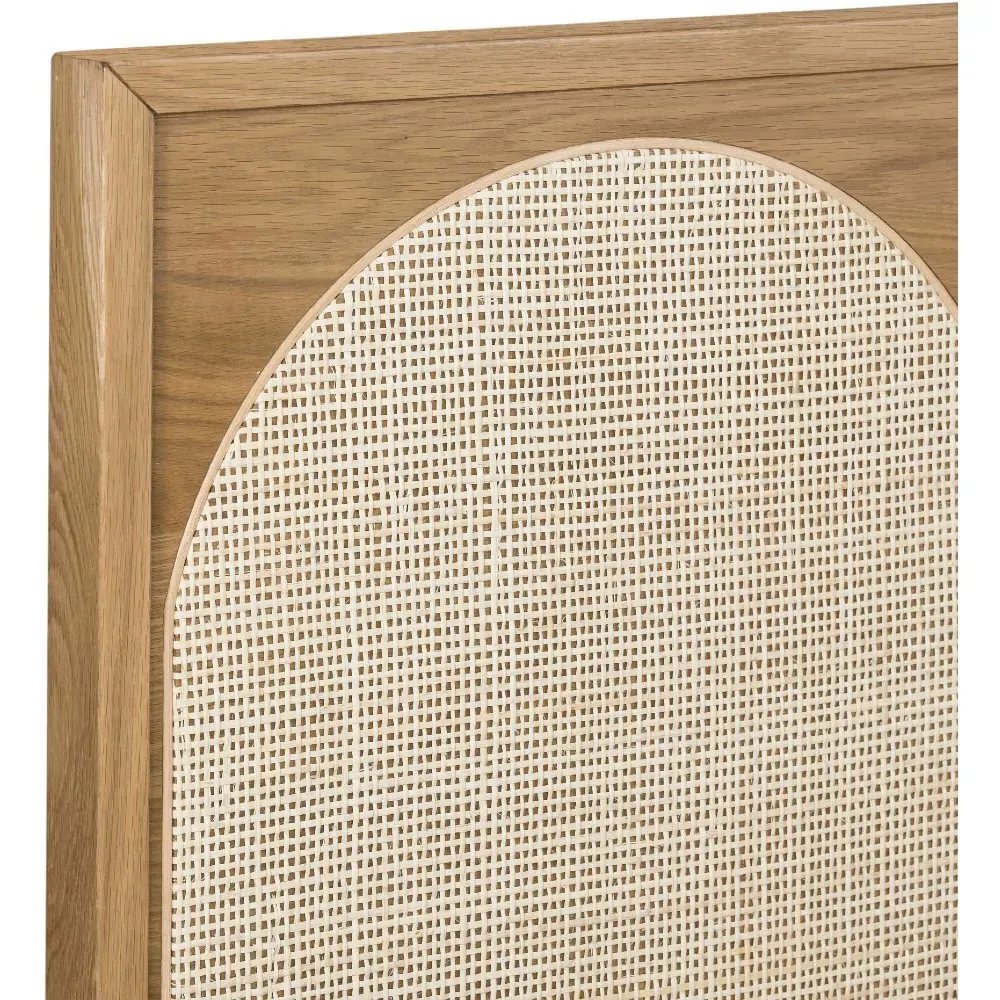 Allie Queen Size Bed Frame - Brown, Oak