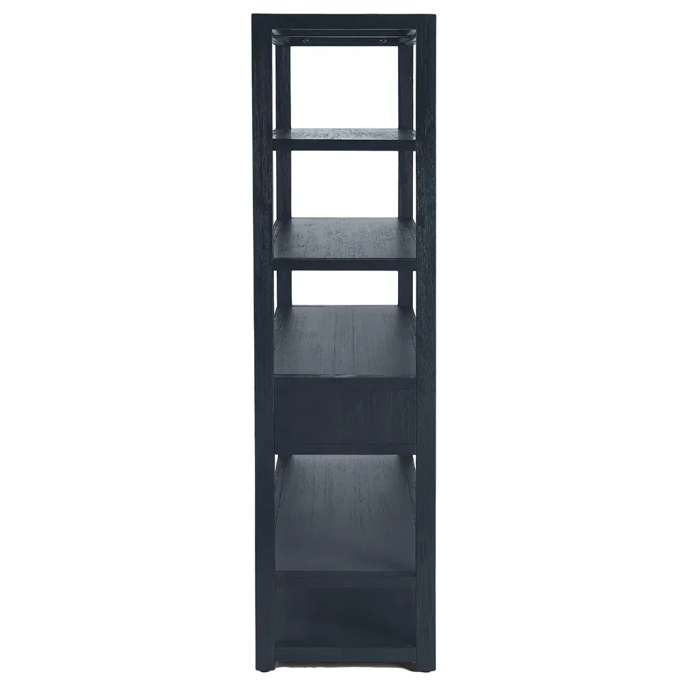 Allura Bookcase - Blue, Acacia Wood