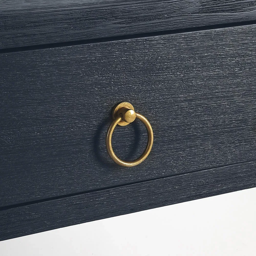 Allura Bookcase - Blue, Acacia Wood