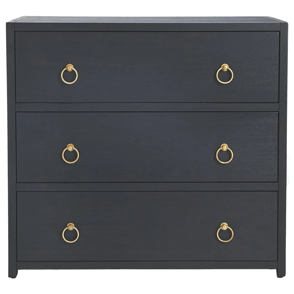 Allura Chest Dresser - Navy Blue, Acacia Wood