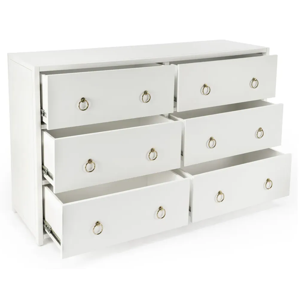 Allura Double Dresser - White, Wood
