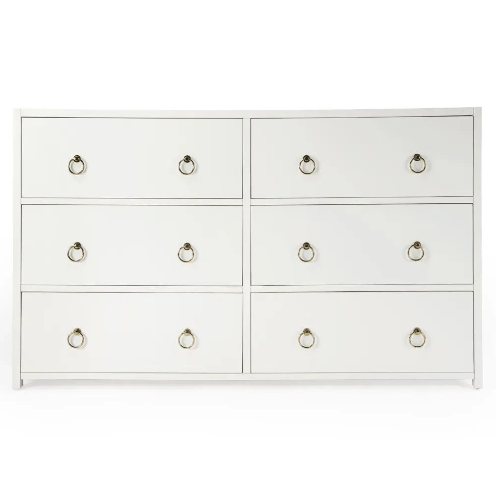 Allura Double Dresser - White, Wood