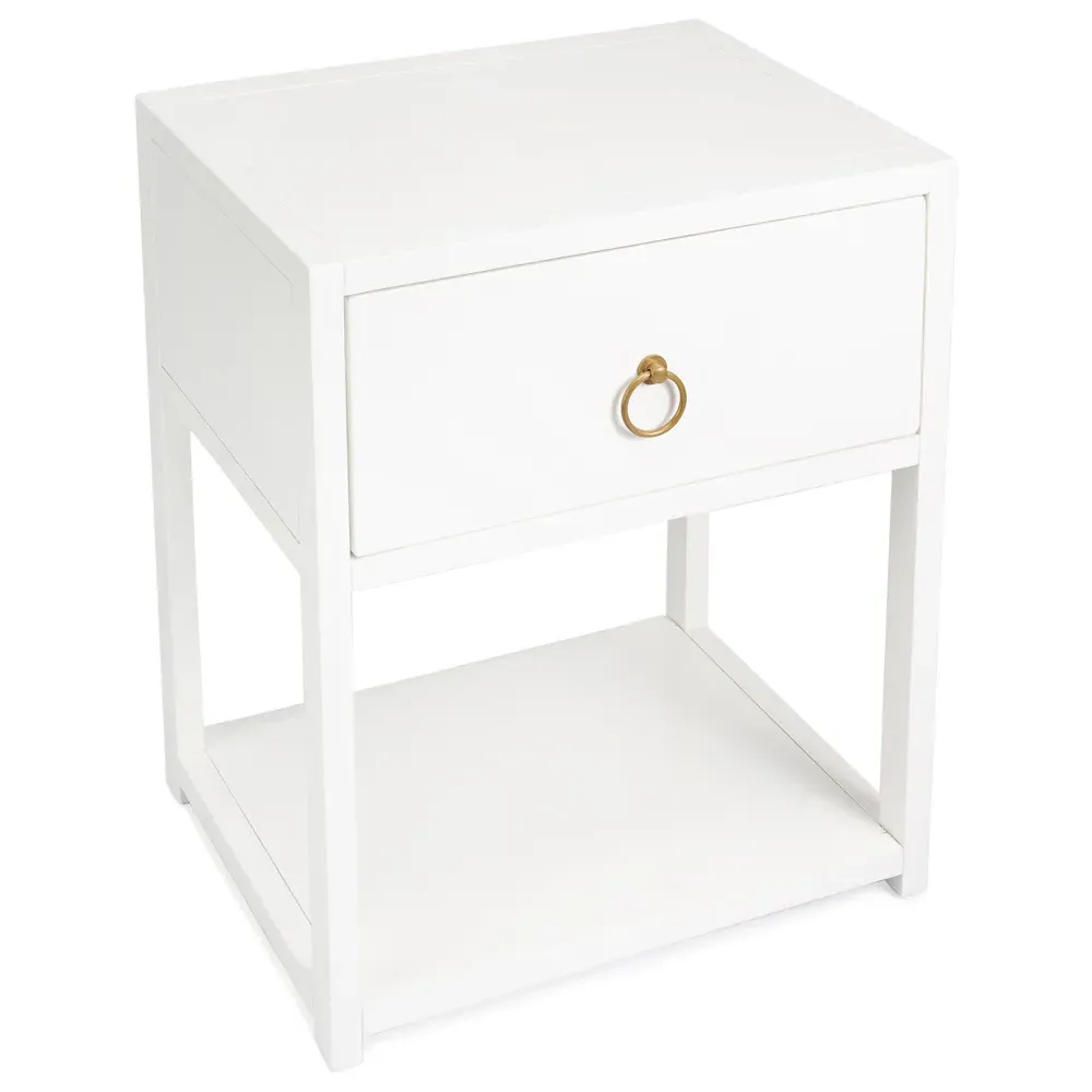 Allura Side End Table - White, Wood