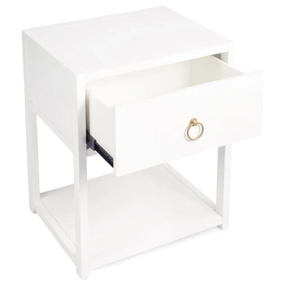 Allura Side End Table - White, Wood