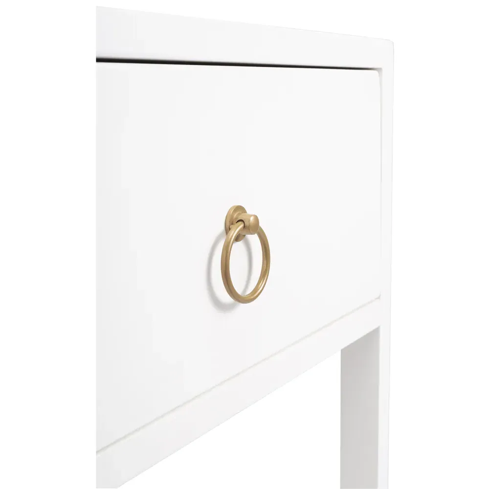 Allura Side End Table - White, Wood