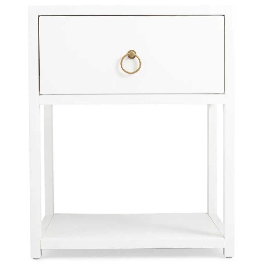 Allura Side End Table - White, Wood image