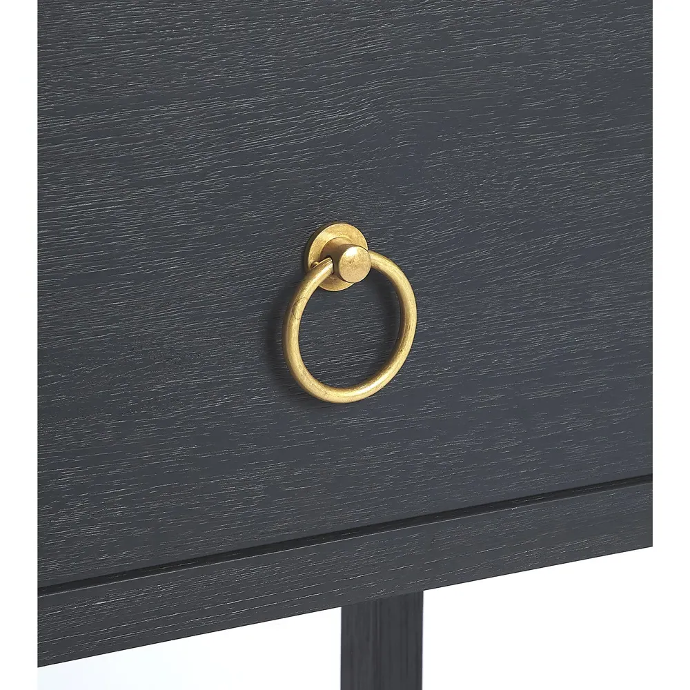 Allura Side Table - Blue, Acacia Wood