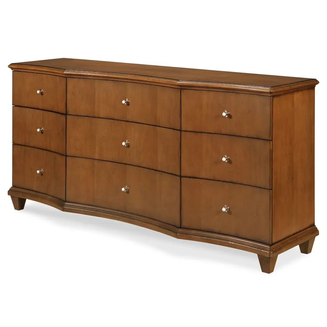 Alma Double Dresser - Brown Wood