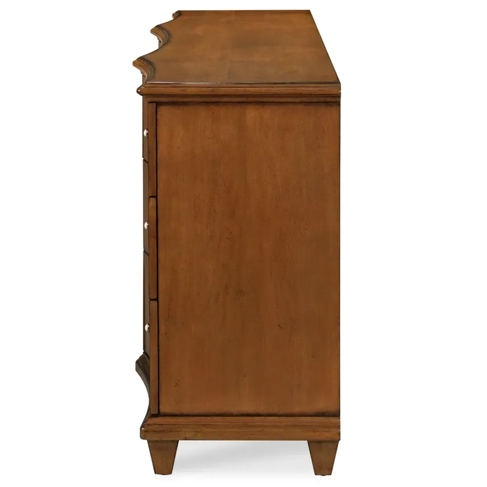 Alma Double Dresser - Brown Wood
