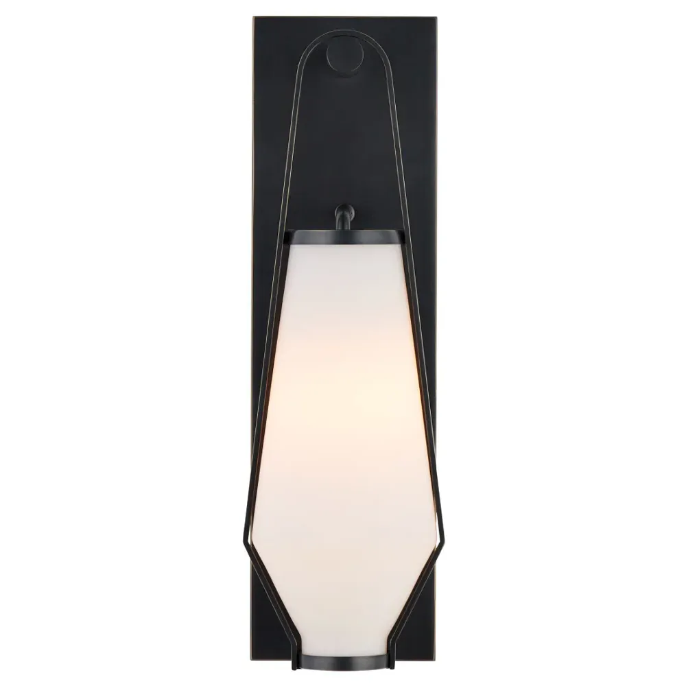 Almar Bath Wall Sconce - Oil Rubbed Bronze, Glass