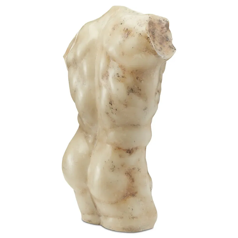 Altair Ancient Greek Torso Sculpture - Beige, Composite