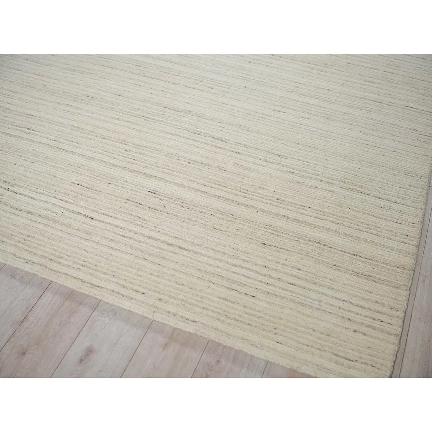 Althea 6'x9' Solid Rug - Silver, Wool