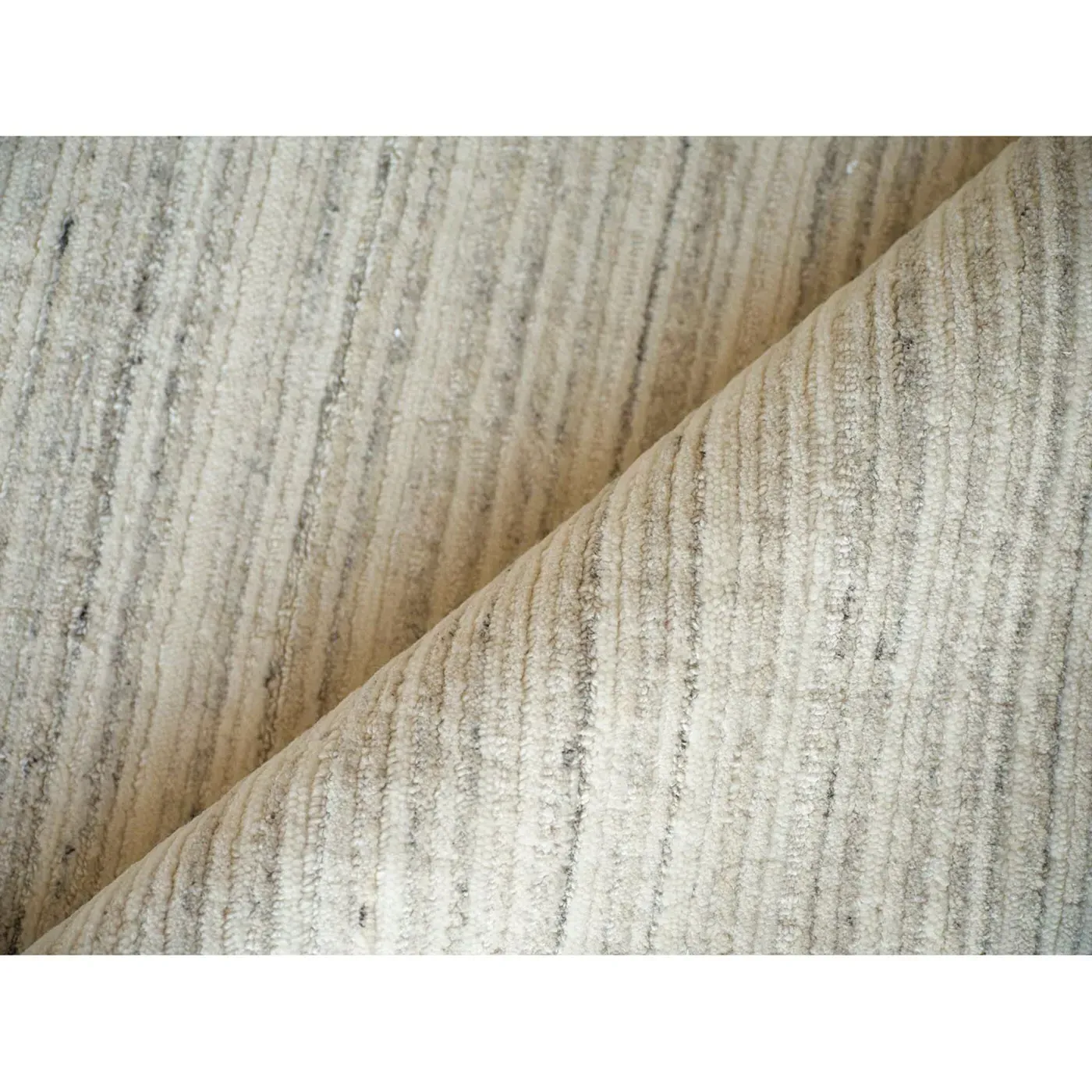 Althea 9'x12' Solid Rug - Silver, Wool