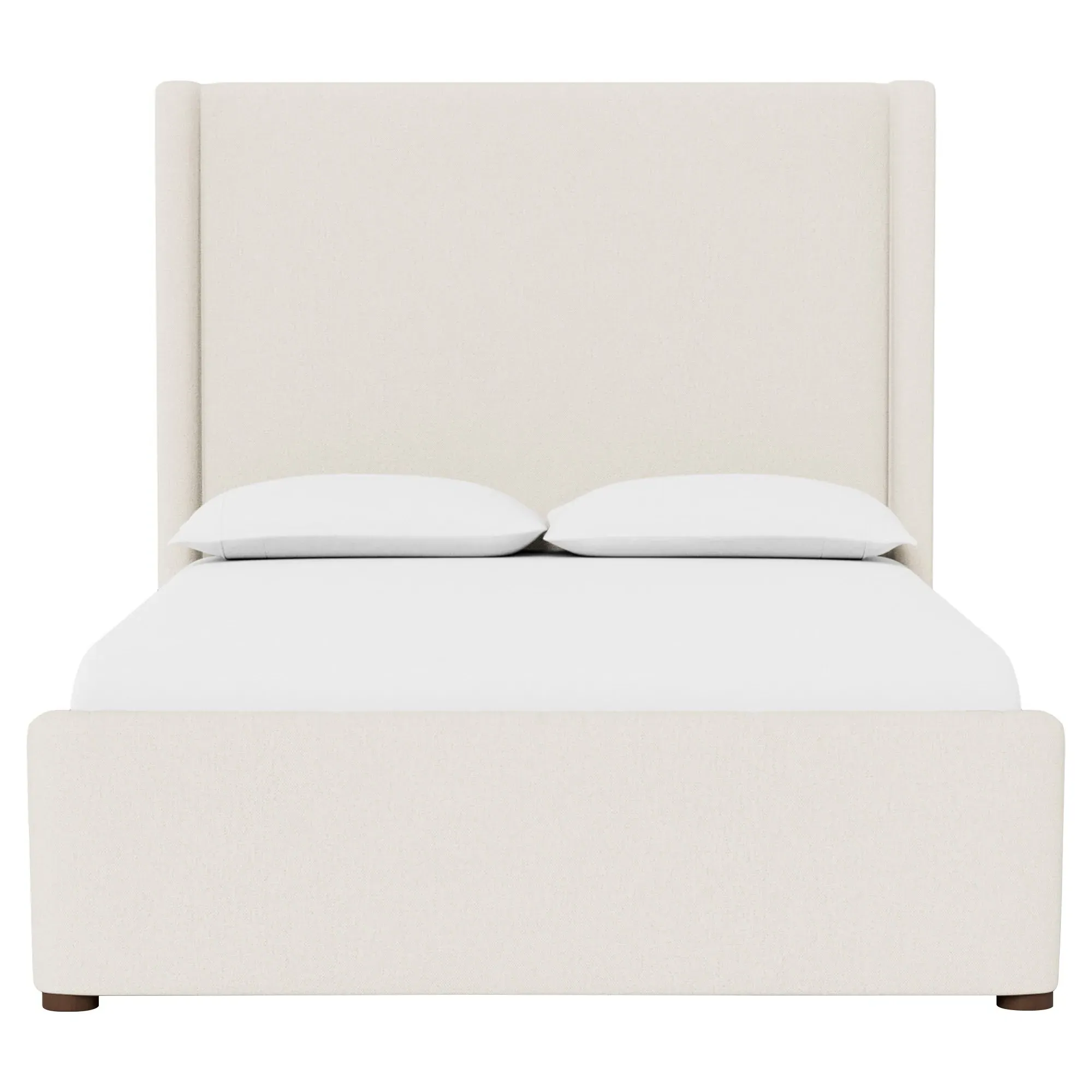 Althea King Size Bed Frame - Mascarpone, Basket Weave