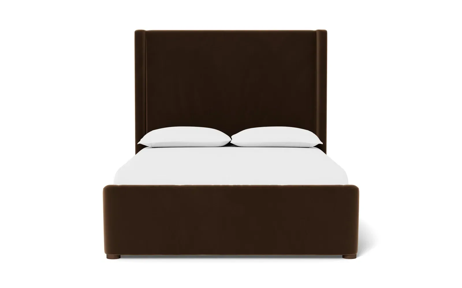 Althea King Size Bed Frame - Molasses, Performance Velvet