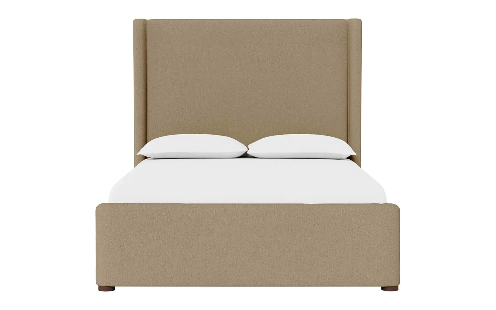 Althea King Size Bed Frame - Sand Dune, Performance Velvet