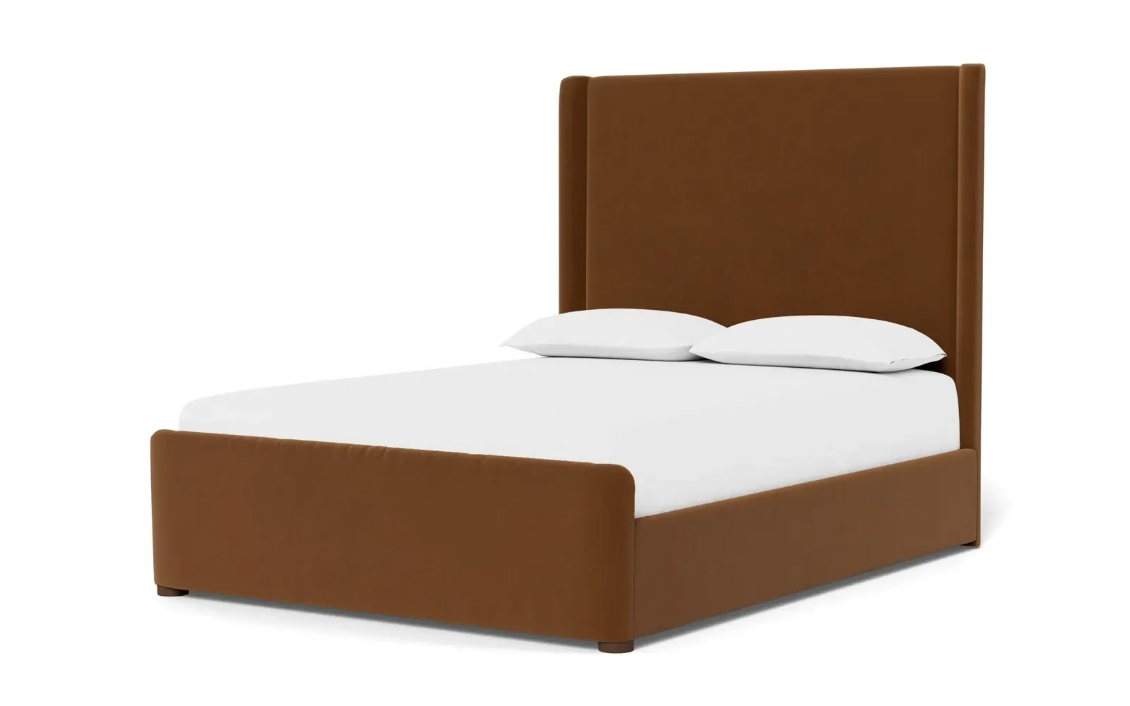 Althea King Size Bed Frame - Spice, Performance Velvet