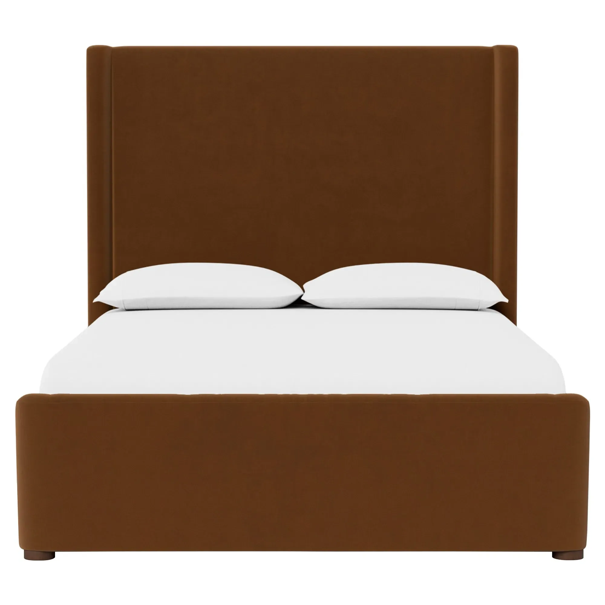 Althea King Size Bed Frame - Spice, Performance Velvet
