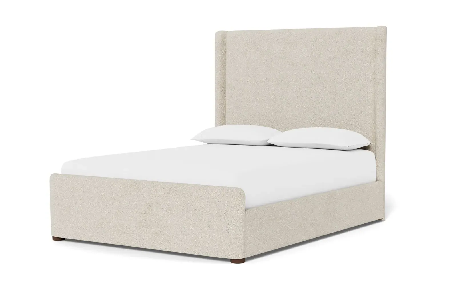 Althea King Size Bed Frame - Sugar Cookie, Boucle