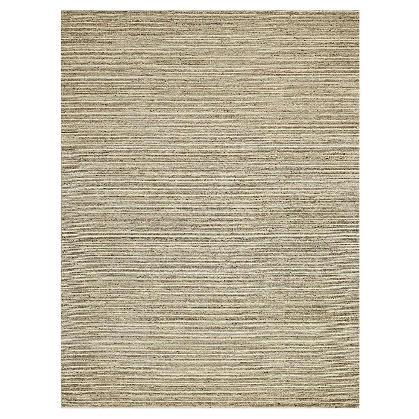 Althea Large Solid Rug - Beige, Wool