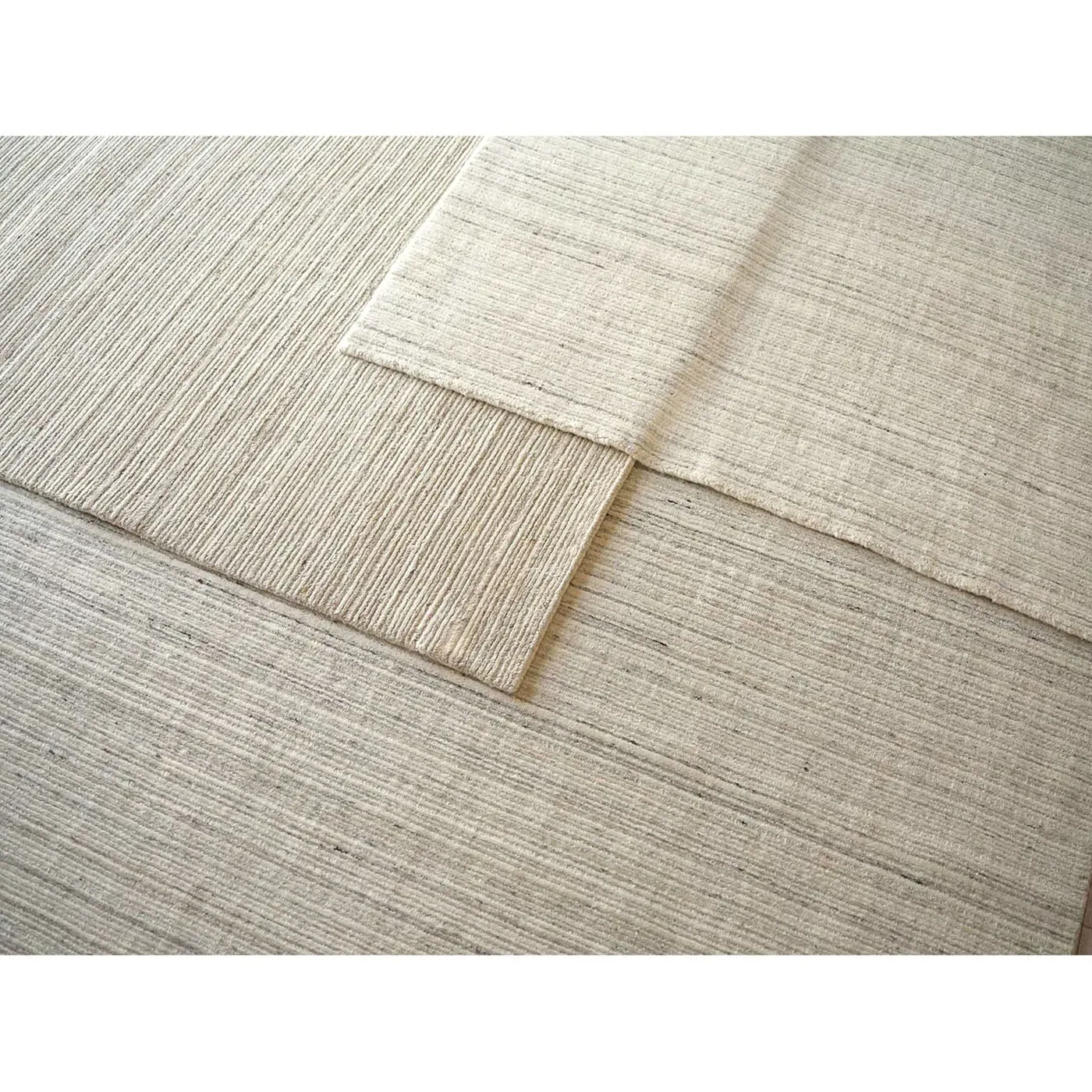 Althea Medium Solid Rug - Beige, Wool