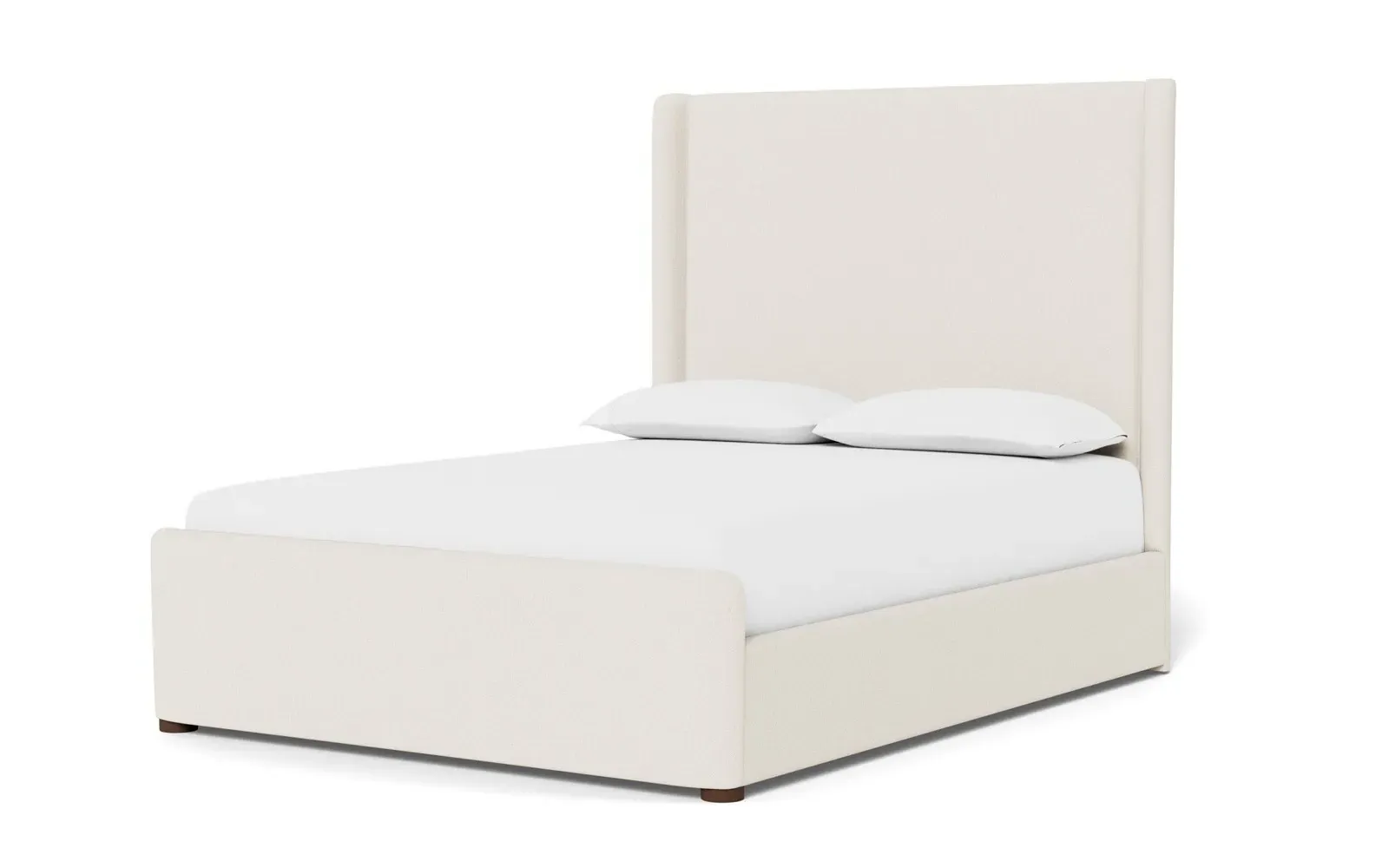 Althea Queen Size Bed Frame - Mascarpone, Basket Weave