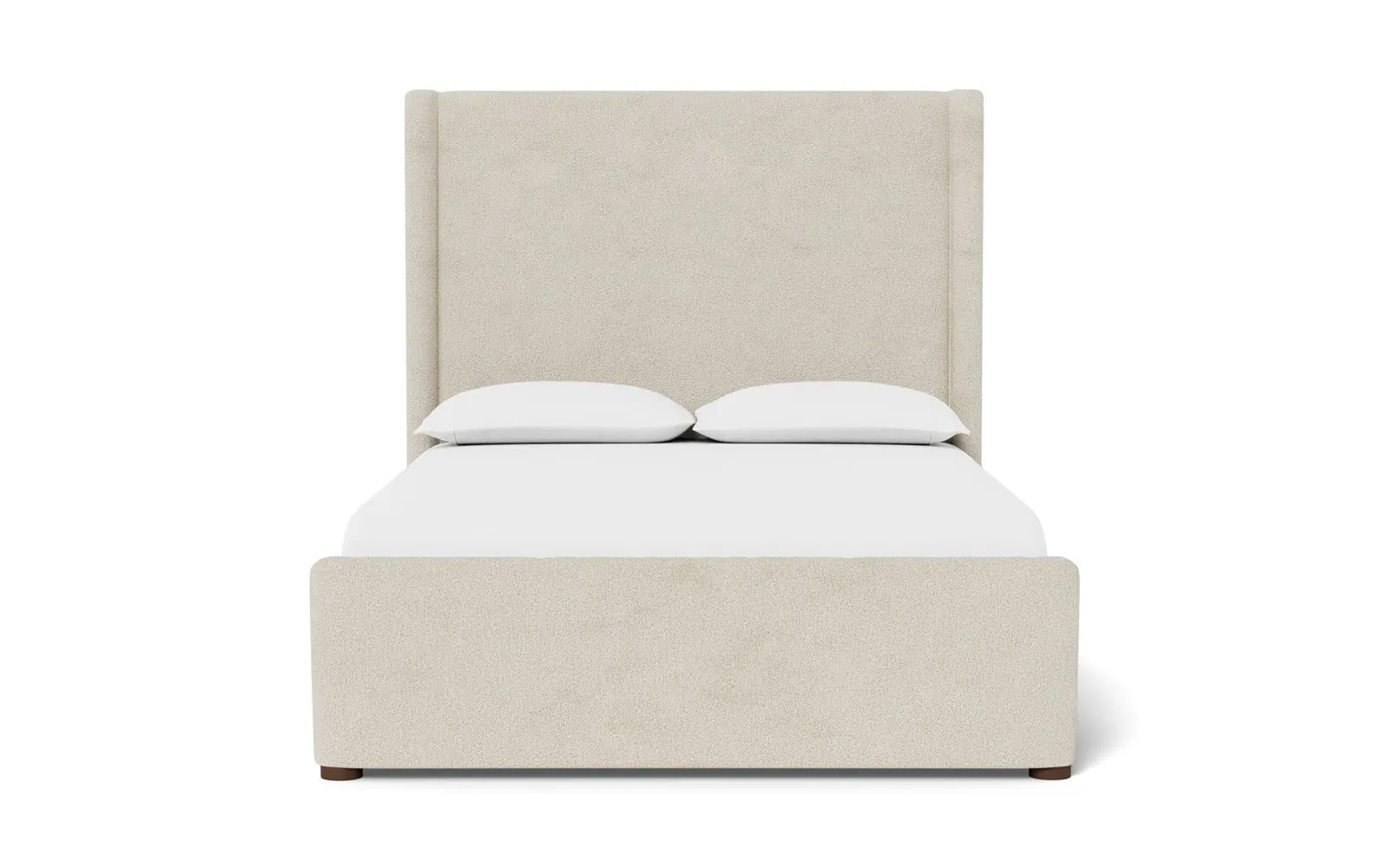 Althea Queen Size Bed Frame - Sugar Cookie, Boucle
