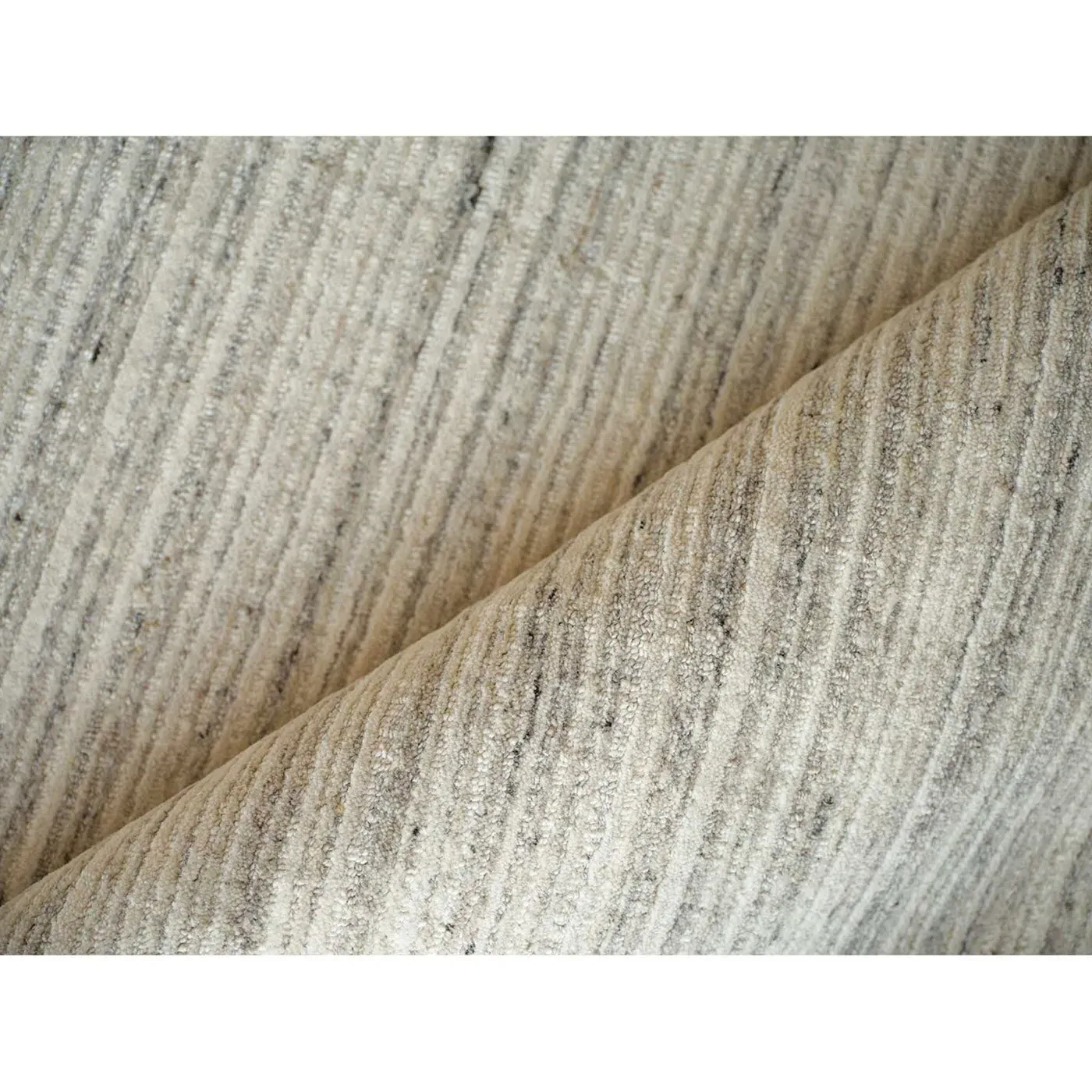 Althea Solid Rug Sample - Grey, Wool