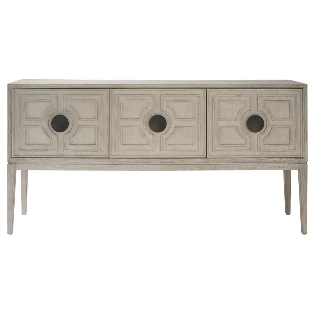 Alva Sideboard with Carved Details - Brown, Oak image