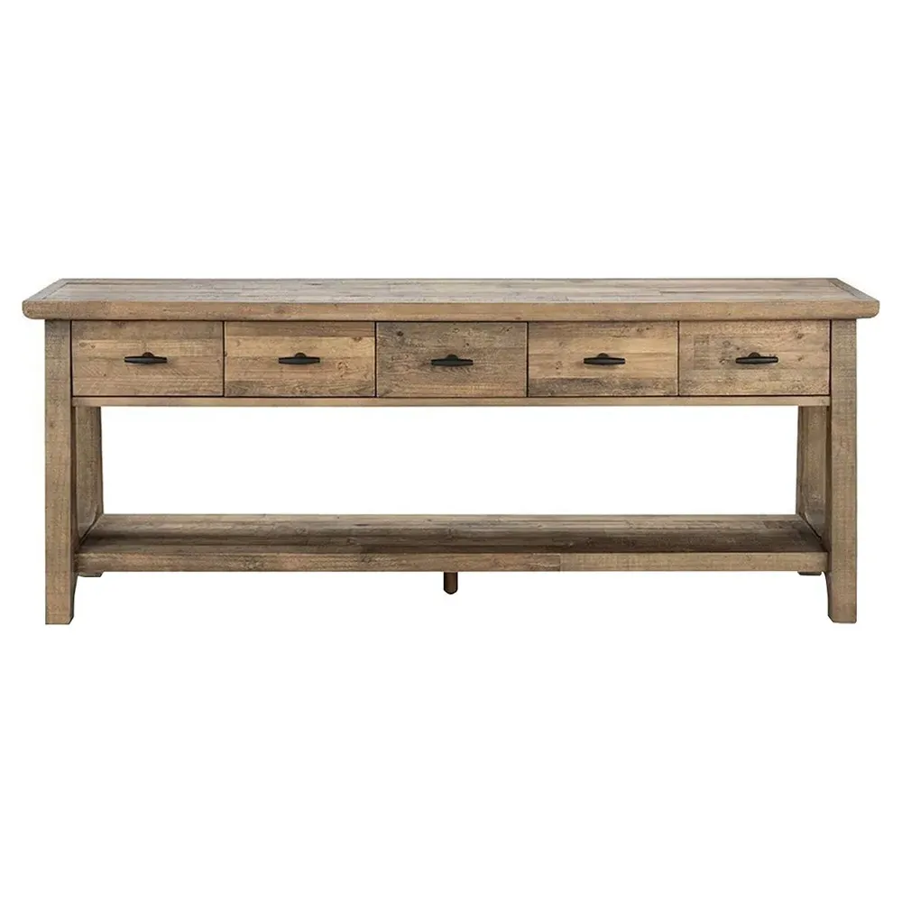 Alwin Rectangular Console Table - Brown, Reclaimed Pine image