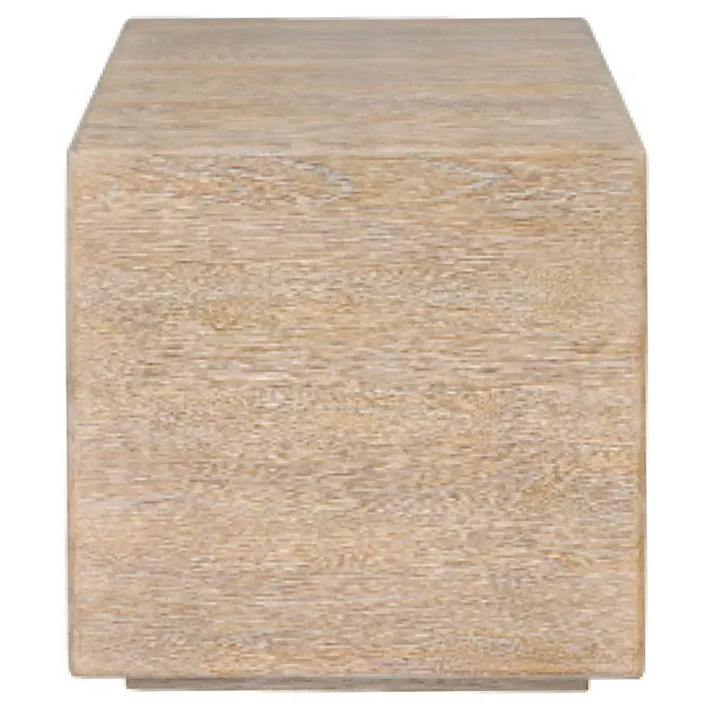 Alwyn Block End Table - Light Oak