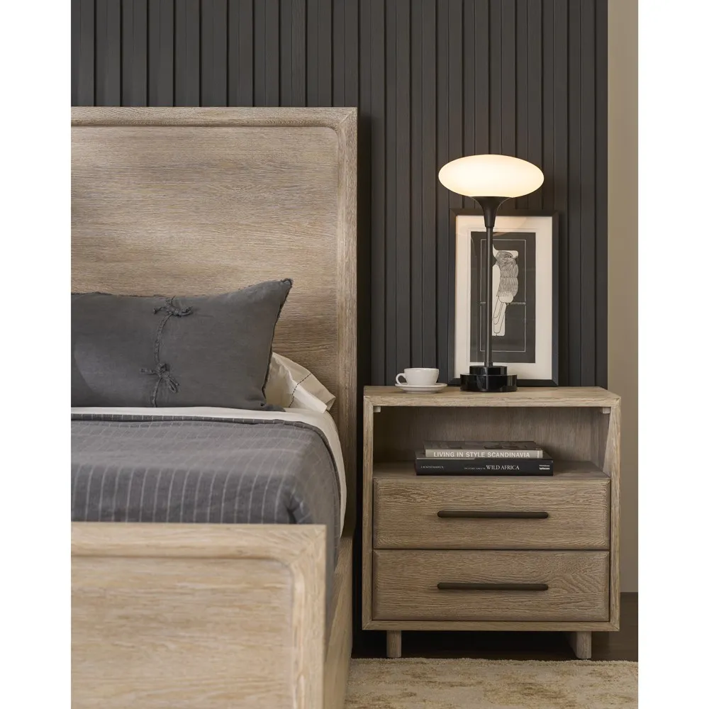 Alwyn King Size Panel Bed - Brown, Oak