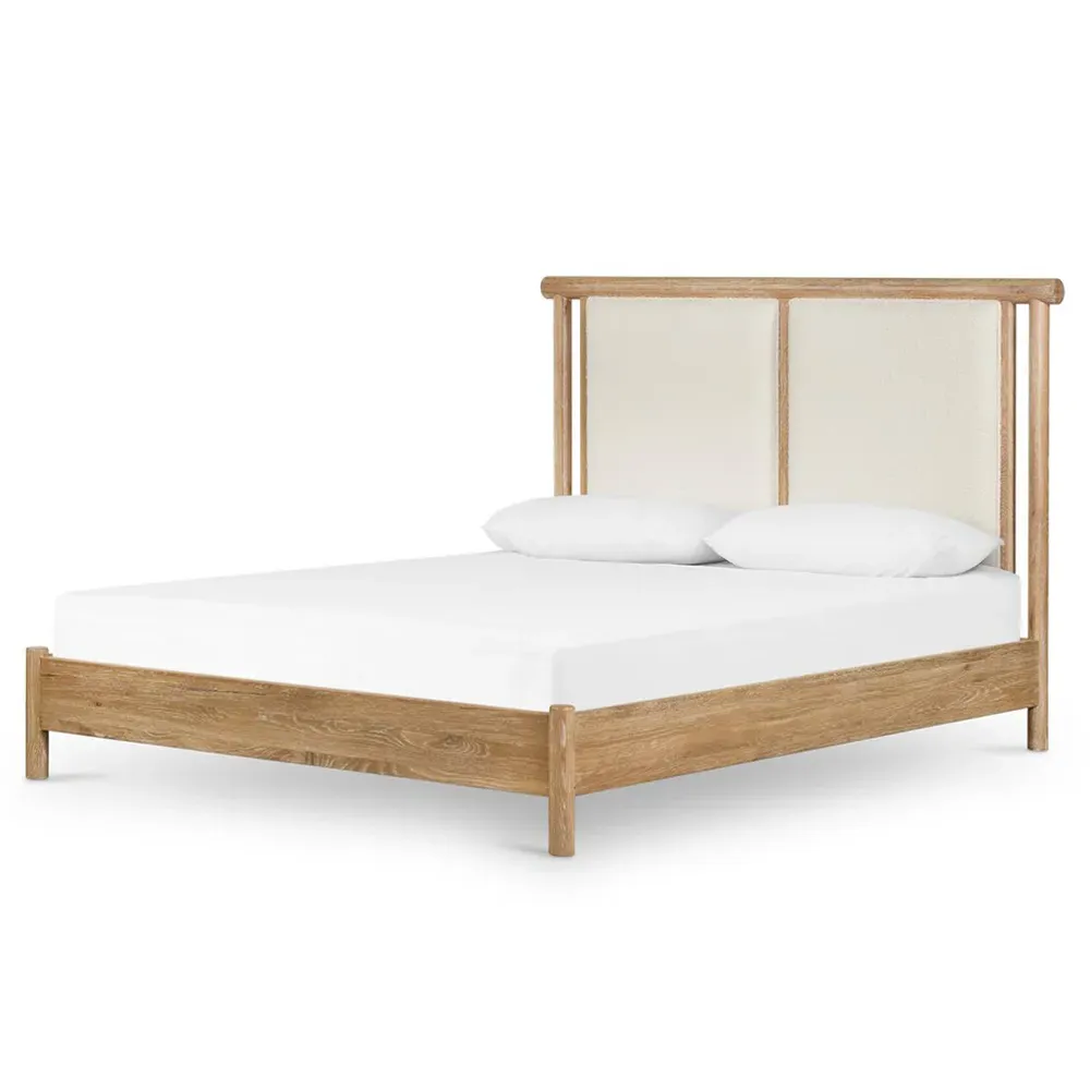 Alwyn Queen Size Bed Frame - Brown, Oak